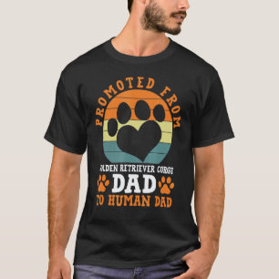 T-shirt Promu de Papa Corgi Retriever doré Drôle