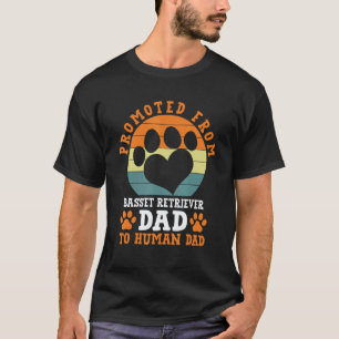 T-shirt Promu de Papa Retriever Basset Drôle Golden Ba