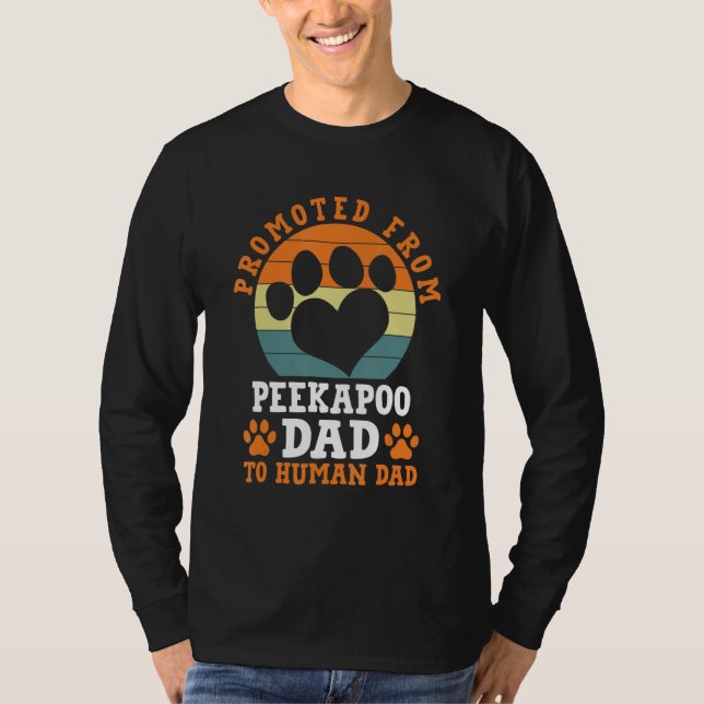 T-shirt Promu de Peekapoo Papa Funny Humour Pekeapoo (Devant)