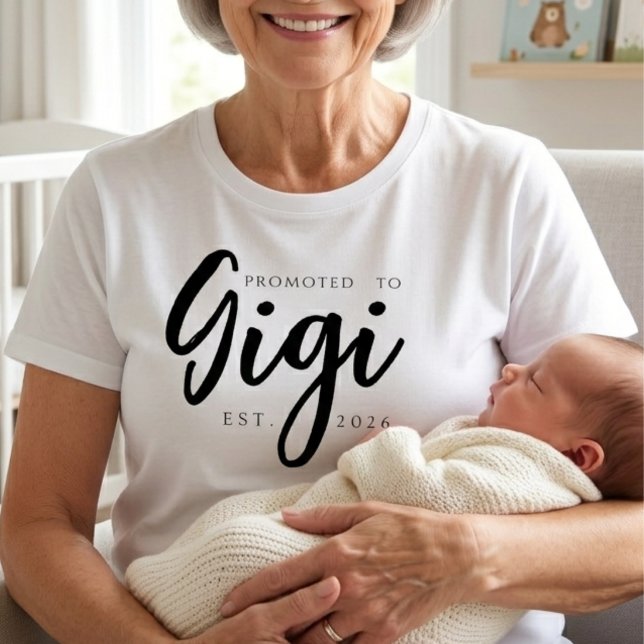 T-shirt Promu en Gigi Classique Année de Création (Créateur téléchargé)