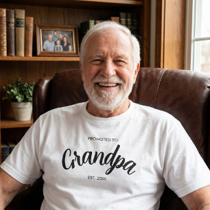 T-shirt Promu Grand-Père Année de Création Personnalisée B
