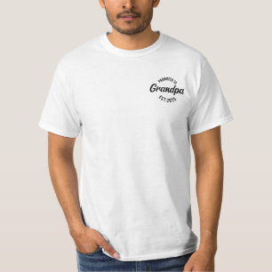 T-shirt Promu Grand-père Établ. 2025 Nouveau Grand-père 20