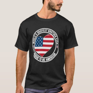 T-shirt Promu Meilleur Gars Américain Enfant Monde Okayes