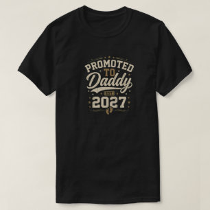 T-shirt Promu Papa 2027 Nouveau Papa promu papa 2027
