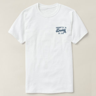 T-shirt Promu Papa EST. 2025 Drôle Futur Papa