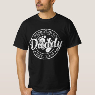 T-shirt Promu Papa Établi 2026, Nouveau Papa 2026