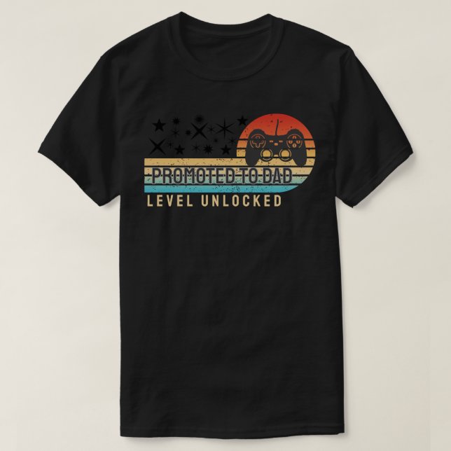 T-shirt Promu Papa – Niveau Débloqué (Design devant)