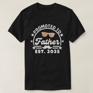 T-shirt Promu Papa Prévu 2025 - Nouveau Papa