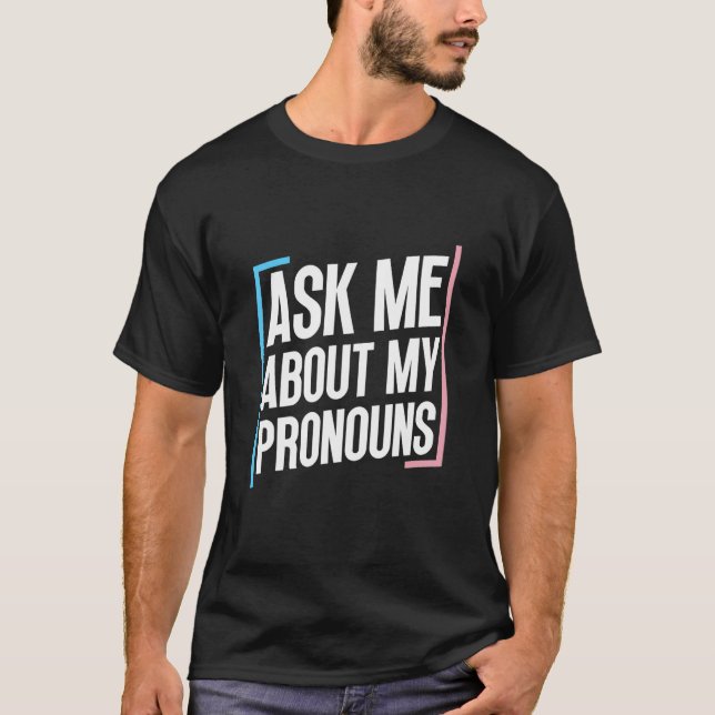T-shirt Pronononononosés transgenres de drapeaux trans Pri (Devant)