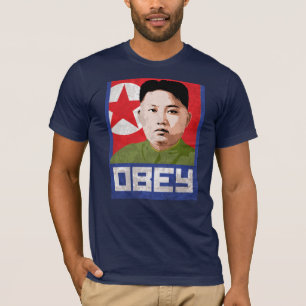 T-shirt Propagande de l'ONU de Kim Jong - OBÉISSEZ -