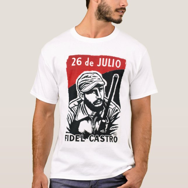 T-shirt Propagande du Mouvement de la révolution cubaine F (Devant)