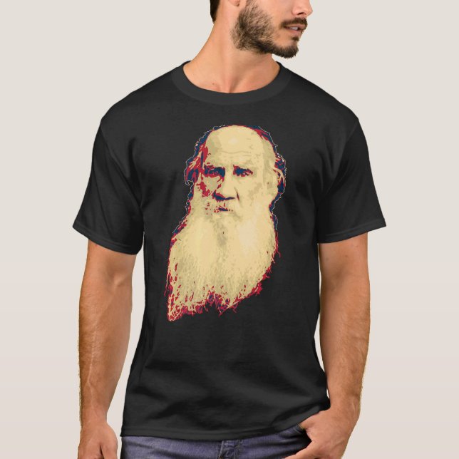 T-shirt Propagande rétro de Leo Tolstoï (Devant)