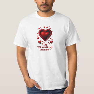 T-shirt Proposition de coeur Tee : Soyez ma Saint-Valentin