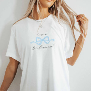T-shirt Proposition de demoiselle de corneille bleu clair