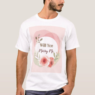 T-shirt Proposition de mariage blanc, choisir