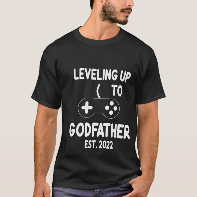 T-shirt Proposition de parrain 2022 Leveling Up Video Game (Devant)