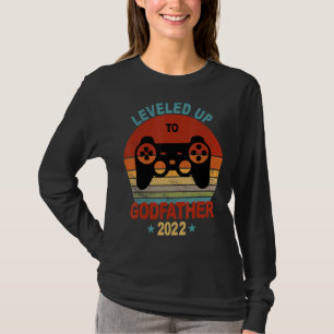 T-shirt Proposition de parrain cadeau Leveled Up 2022 Game