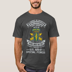 T-shirt Propre à jamais US Special Forces Vétéran Vert