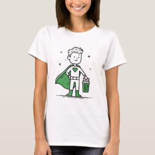 T-shirt Propre et vert - Conception de la Journée mondiale