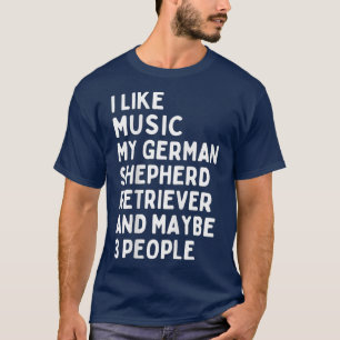 T-shirt Propriétaire allemand de berger chien musique amou
