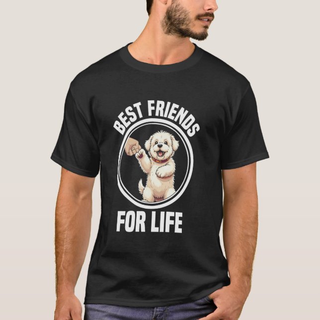 T-shirt Propriétaire Amoureux des chiens Puppy Lover Entho (Devant)