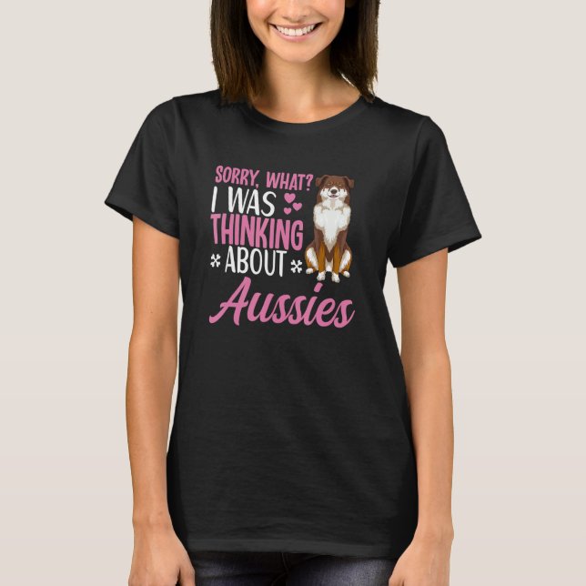 T-shirt Propriétaire australien de chien berger Aussie (Devant)