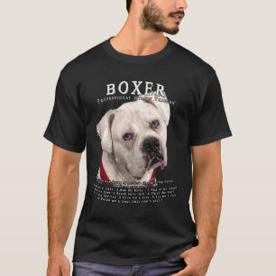 T-shirt Propriétaire blanc Boxer Entraîneur humain