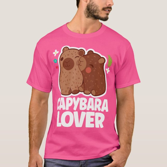 T-shirt Propriétaire Capybara Lover Cute Capybara (Devant)