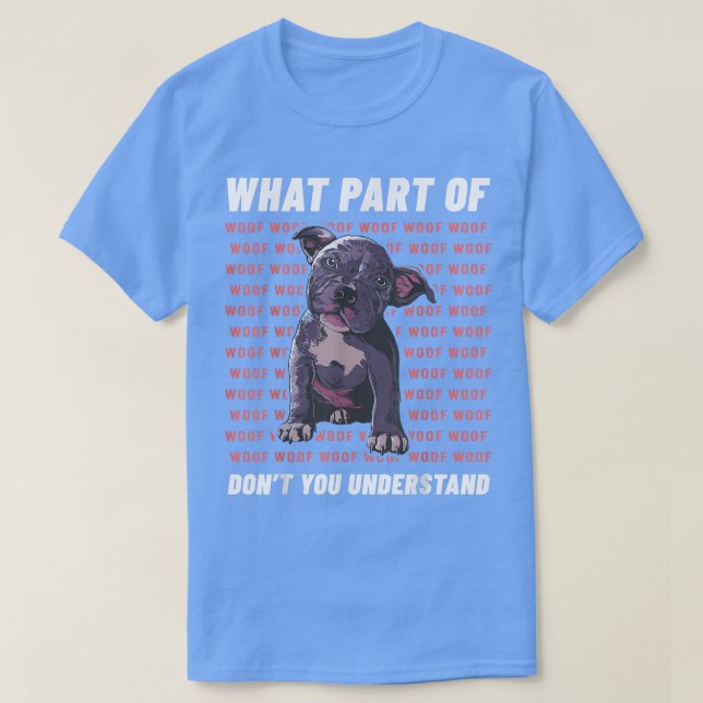 T-shirt Propriétaire Cute Pitpull chiot chien walker langu (Design devant)