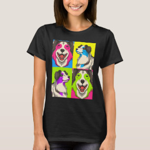 T-shirt Propriétaire d'animal chien chien chien chien Pop