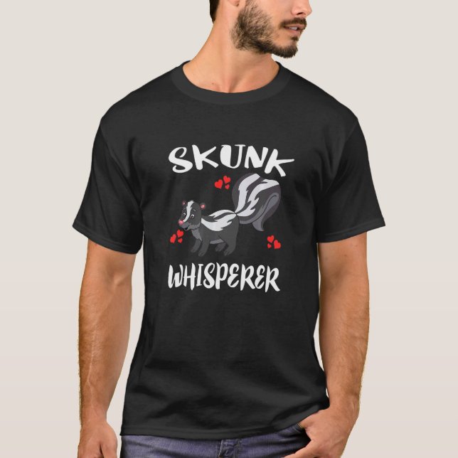 T-shirt Propriétaire d'animal de compagnie Whisperer Skunk (Devant)