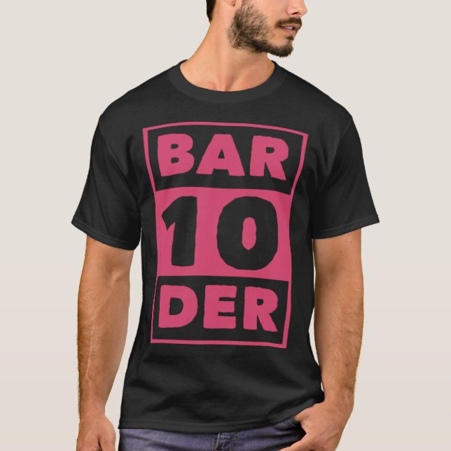 T-shirt Propriétaire De Bar & Pub Retro Dit Mixologue Bart (Devant)