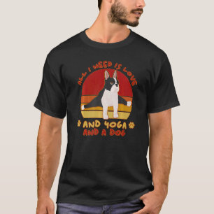 T-shirt Propriétaire de Bouledogue Français Yoga Chien Fen