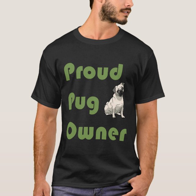 T-shirt Propriétaire de bouledogue nain fier 165 (Devant)
