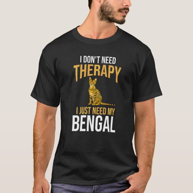 T-shirt Propriétaire de chat Bengal (Devant)