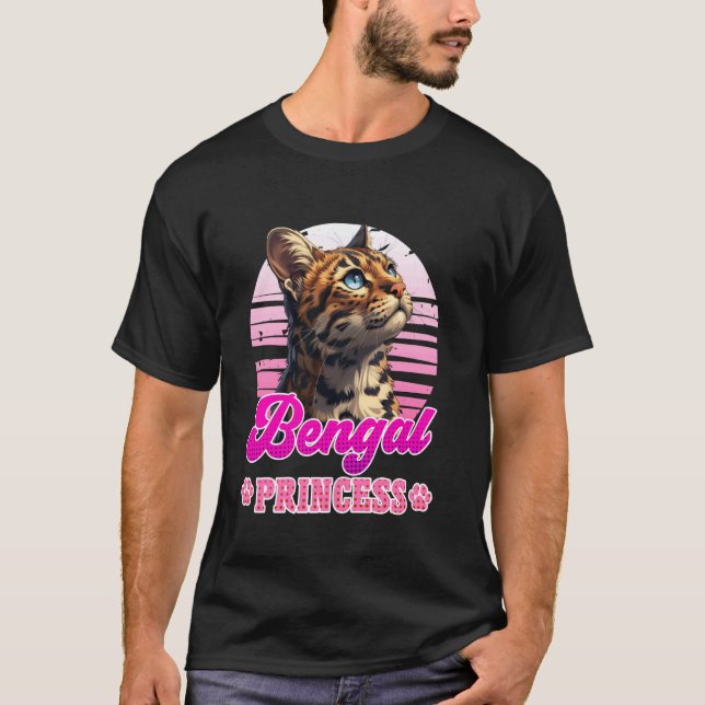 T-shirt Propriétaire de chat BENGAL PRINCESSE Chat Bengal  (Devant)