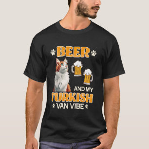 T-shirt Propriétaire de chat BIÈRE ET AMBIANCE VAN TURC Dr