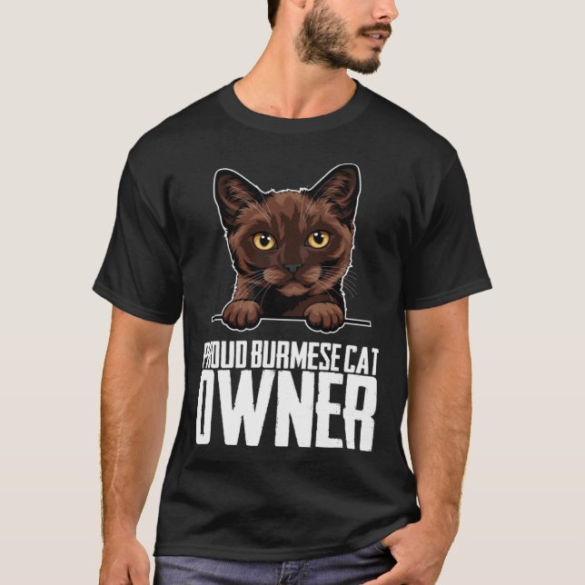 T-shirt Propriétaire de chat birman fier  1 (Devant)