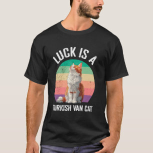 T-shirt Propriétaire de chat CHANCE EST UN CHAT TURC VAN D