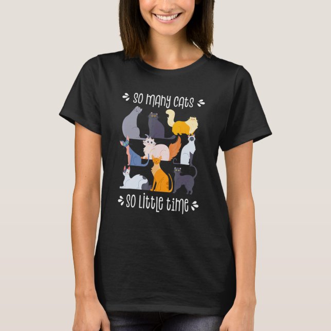 T-shirt Propriétaire de chat   Chat   Joli chat (Devant)