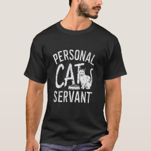 T-shirt Propriétaire de chat de serviteur de chat personne