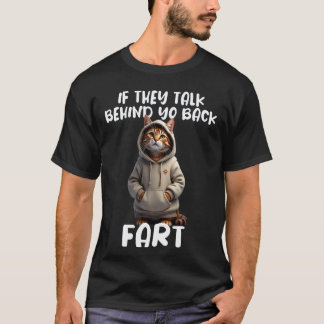 T-shirt Propriétaire de chat disant s'ils parlent de votre