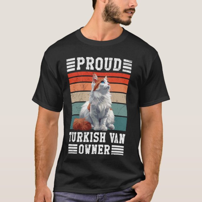 T-shirt Propriétaire de chat FIER TURQUE VAN PROPRIÉTAIRE  (Devant)