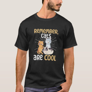 T-shirt Propriétaire de chat fleur Se souvenir Les chats s