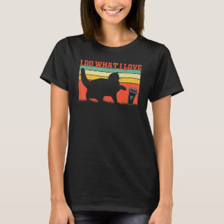 T-shirt Propriétaire de chat Je fais ce que j'aime Chat
