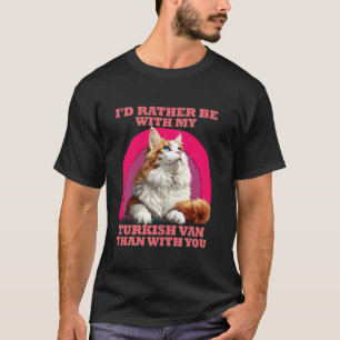 T-shirt Propriétaire de chat JE PRÉFÈRERAIS ÊTRE AVEC MON