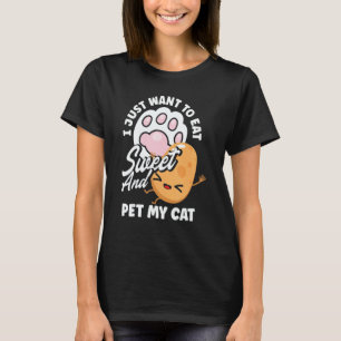 T-shirt Propriétaire de chat légume patate douce