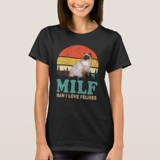 T-shirt Propriétaire de chat Milf Homme J'adore les félins