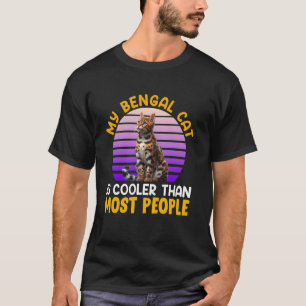 T-shirt Propriétaire de chat MON CHAT BENGAL EST PLUS COOL