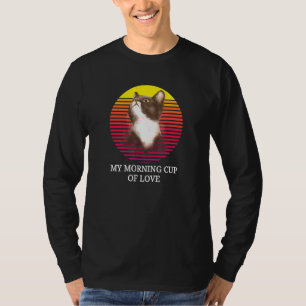 T-shirt Propriétaire De Chat Noir Et Blanc Love Kitten Ret